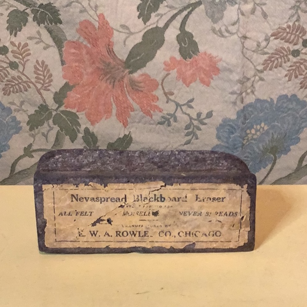 Vintage school chalk eraser